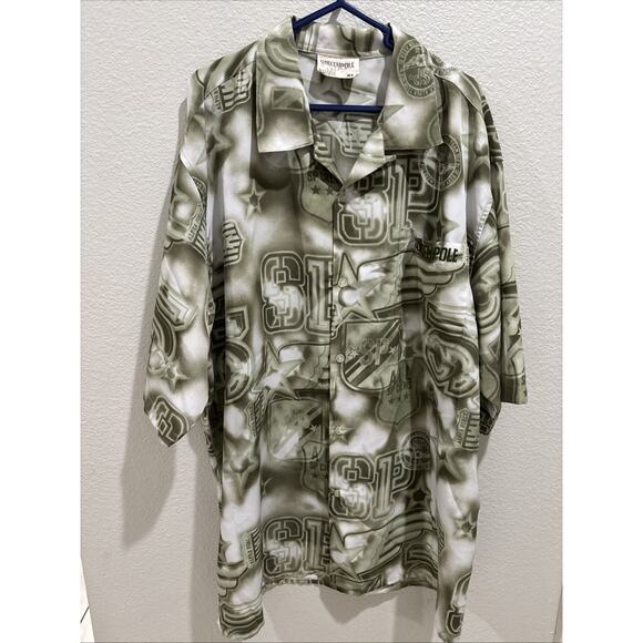 South Pole Green Men Size XL OVERSIZED FIT Shirt, Chest 56” (Might Fit XXL too) - Picture 1 of 13